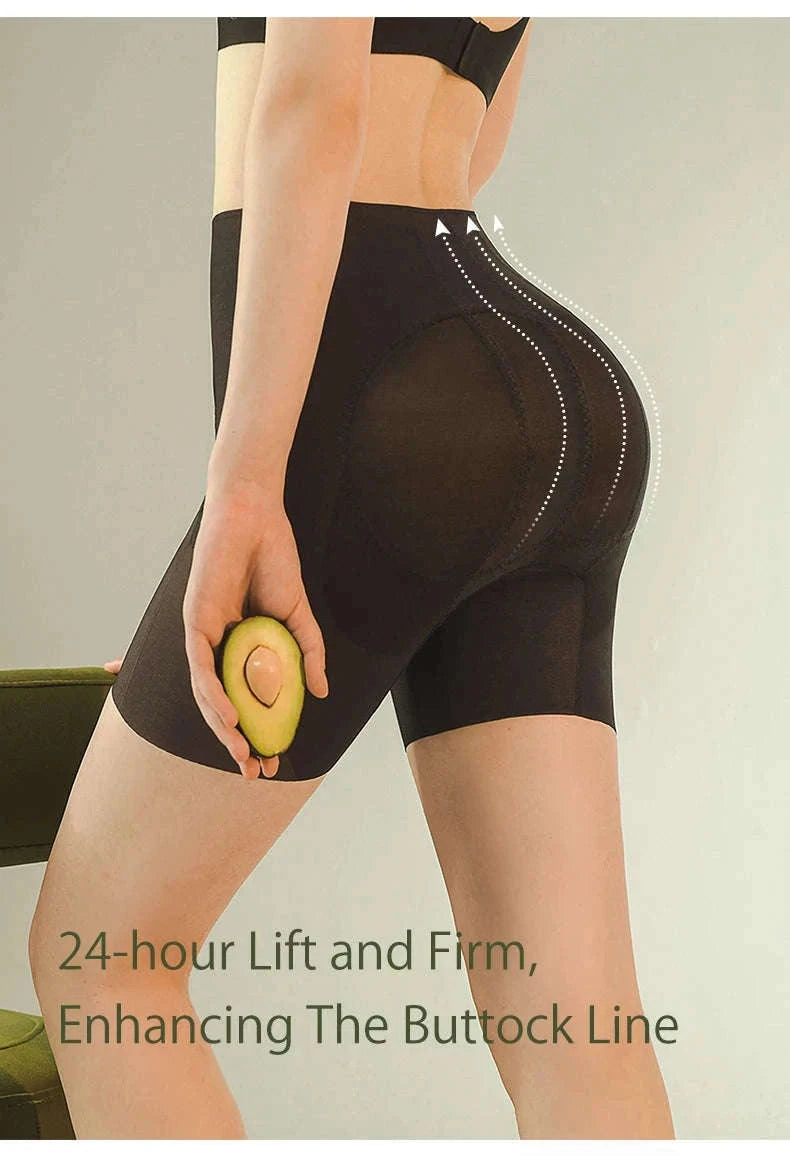 Seamless Tummy Control Shaper Shorts for Women (Thin, Firm Hold)-Summer-Black-N162 / S