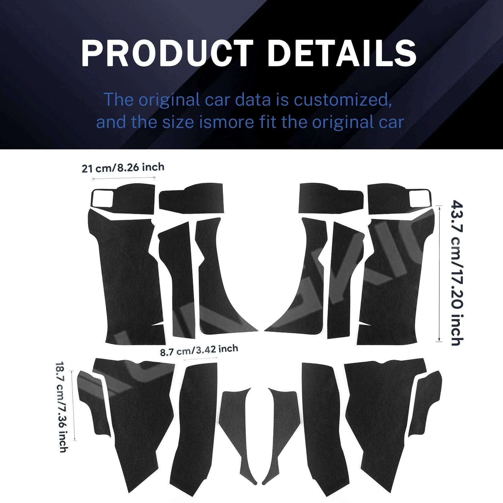 Seat Leon Cupra Formentor Interior Map Pocket Sticker Trim-Polyester sticker / Germany