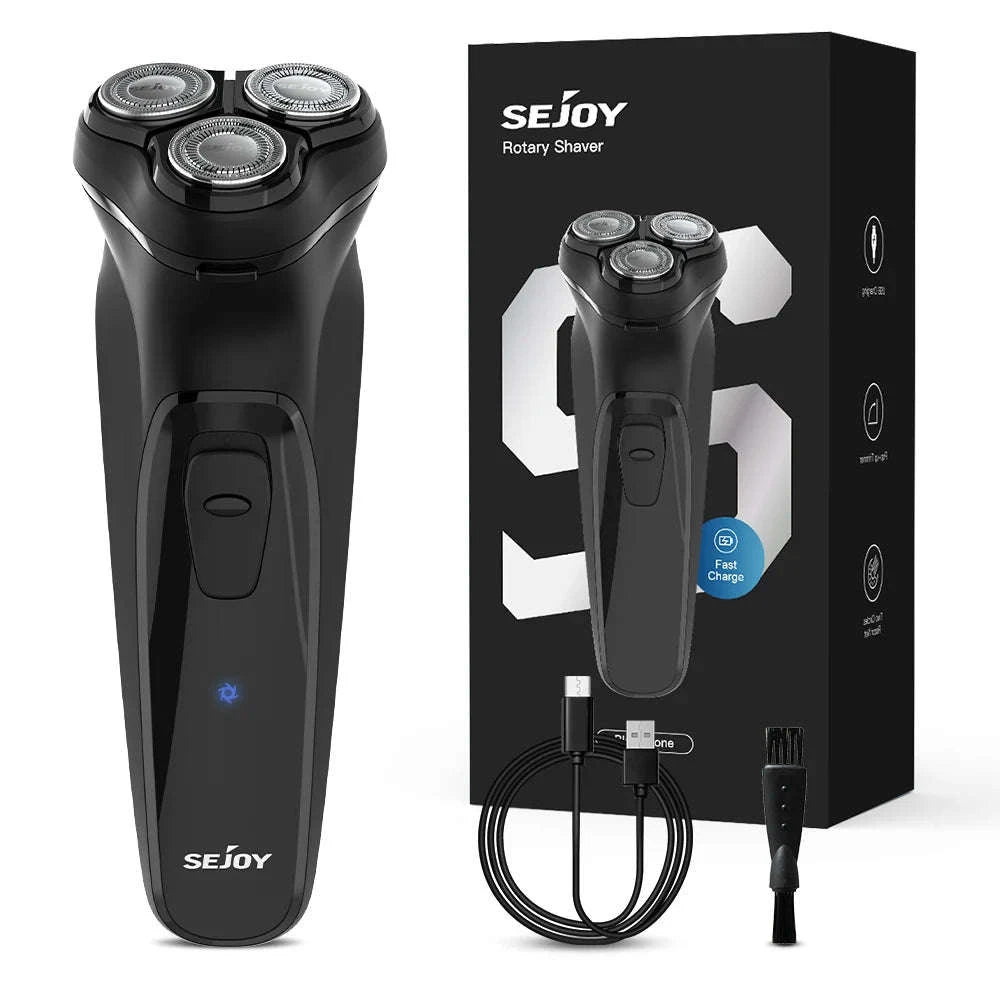 Sejoy Rechargeable Electric Razor for Men-Blue / United States