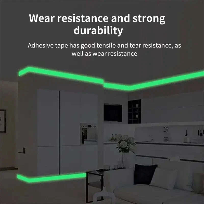 Self-Adhesive Luminous Safety Tape-blue 3cmx3m