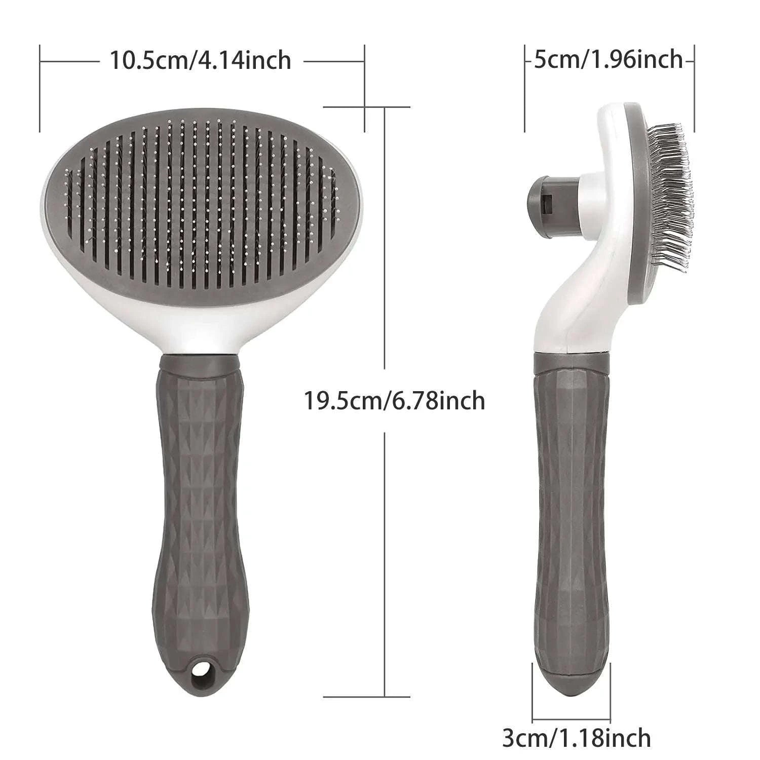Self-Cleaning Pet Brush & Comb-Blue