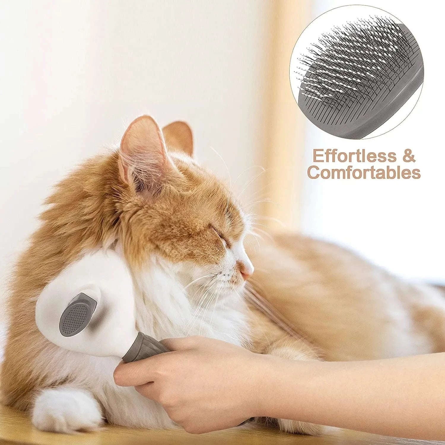 Self-Cleaning Pet Brush & Comb-Blue
