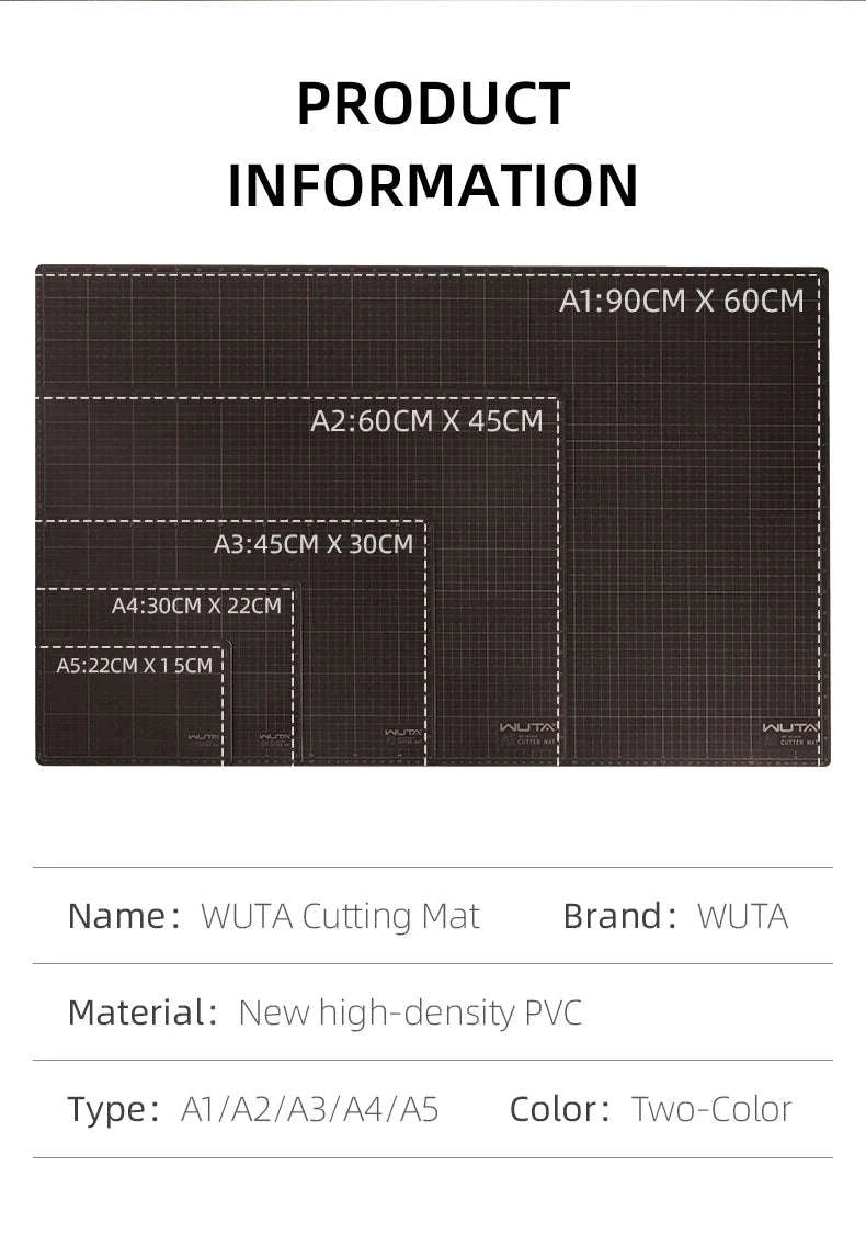 Self Healing Cutting Mat Double-Sided PVC Craft Board A1–A5-8mm Thick A4-1pc / United States