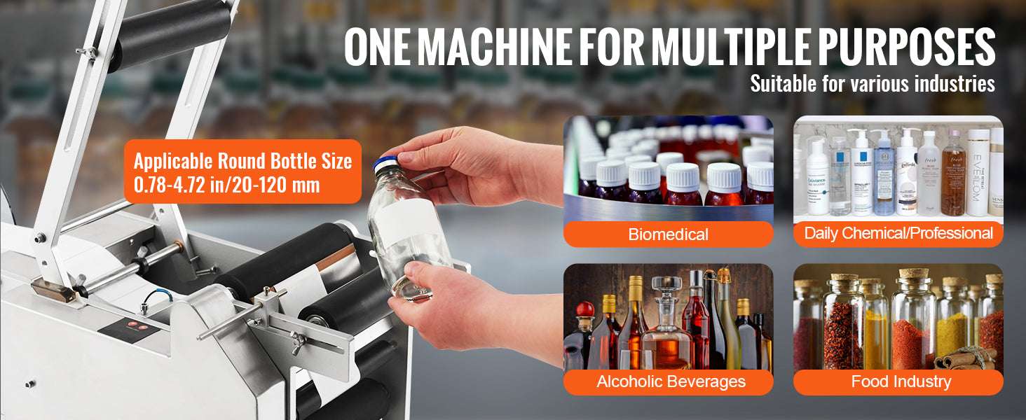 Semi-Automatic Bottle Labeling Machine 20–50 pcs/min Electric-MT-50Alu / CZECH REPUBLIC