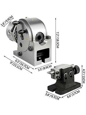 Semi-Universal Dividing Head 4"/5" 3-Jaw Chuck Milling Indexer Set-With 4In 3-Jaw Chuck / spain