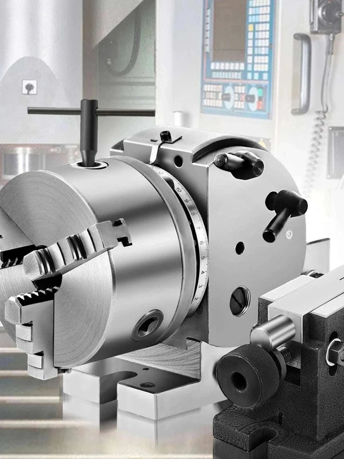 Semi-Universal Dividing Head 4"/5" 3-Jaw Chuck Milling Indexer Set-With 4In 3-Jaw Chuck / spain