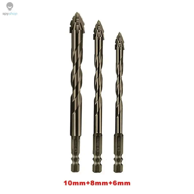 Serrated Eccentric Drill Bit – Four-Edge Precision for Tile, Glass & Hard Materials-4 PCS And Box