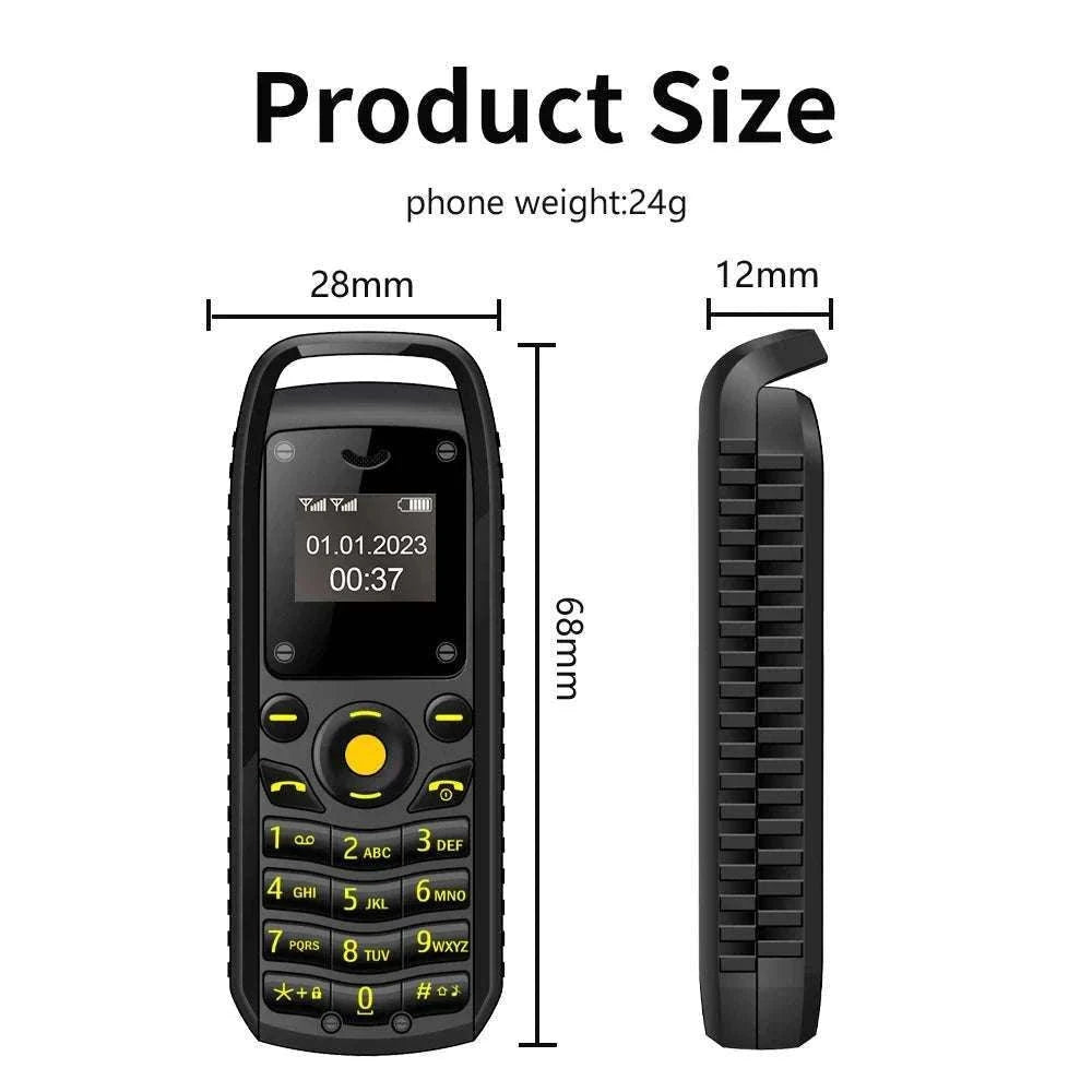 SERVO B25 Mini Mobile Phone for Simple Calls and Travel-green