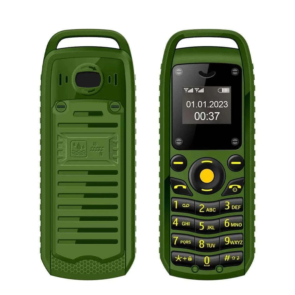 SERVO B25 Mini Mobile Phone for Simple Calls and Travel-green