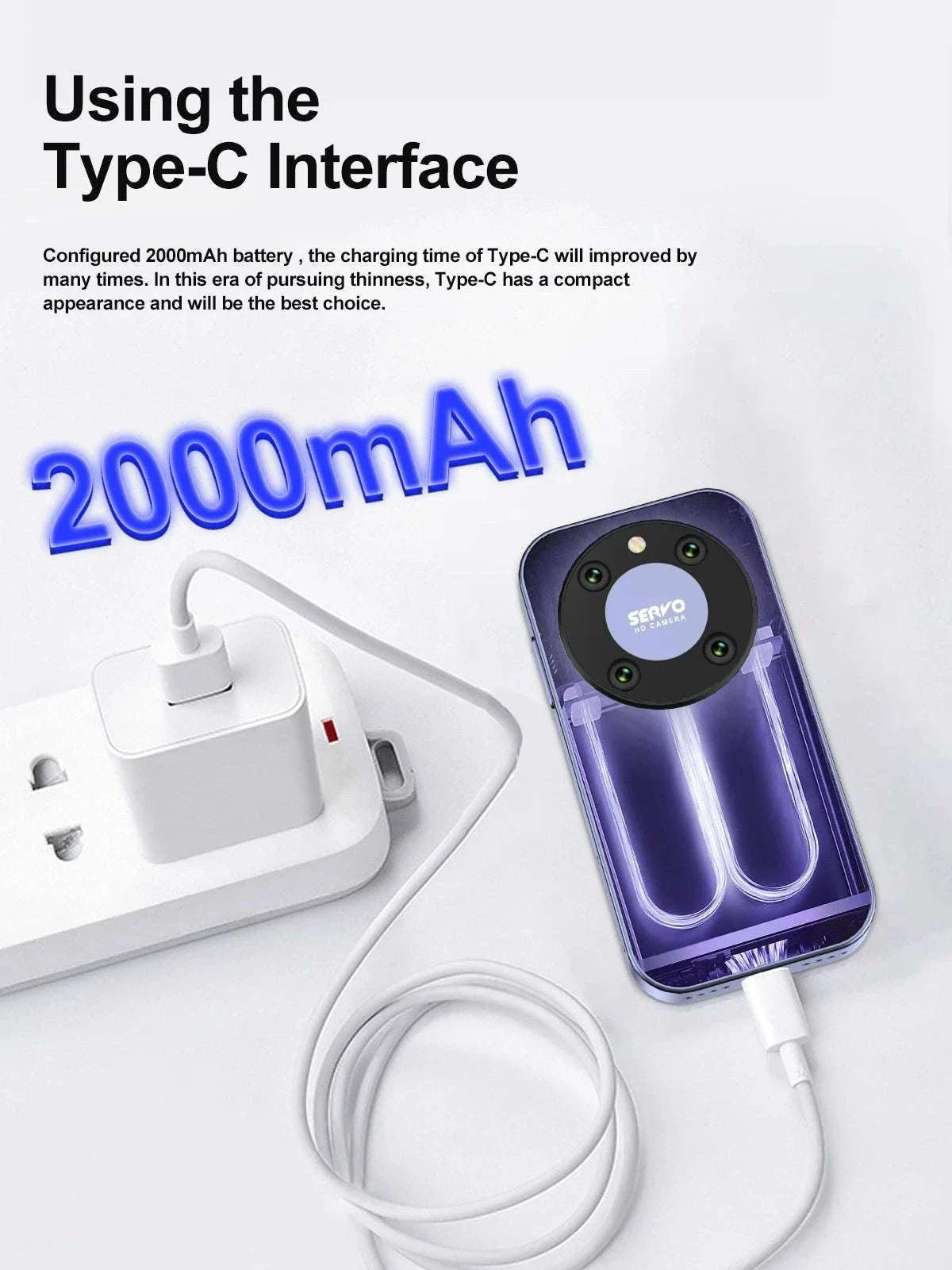 SERVO KING 9000 Mini Smartphone with 3.0" HD Display-PURPLE / 16g / 4G LTE Cellular|2 G