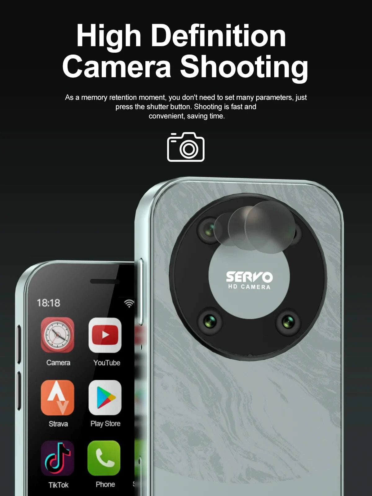 SERVO KING 9000 Mini Smartphone with 3.0" HD Display-PURPLE / 16g / 4G LTE Cellular|2 G