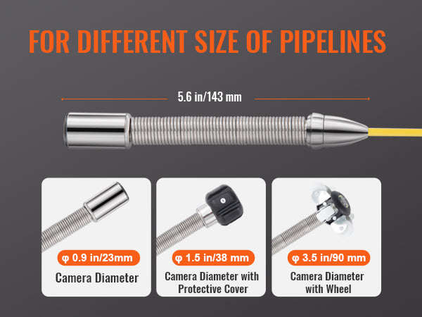 Sewer Camera with 512Hz Locator and 9" Inspection Display-9 inch Screen 91M / spain