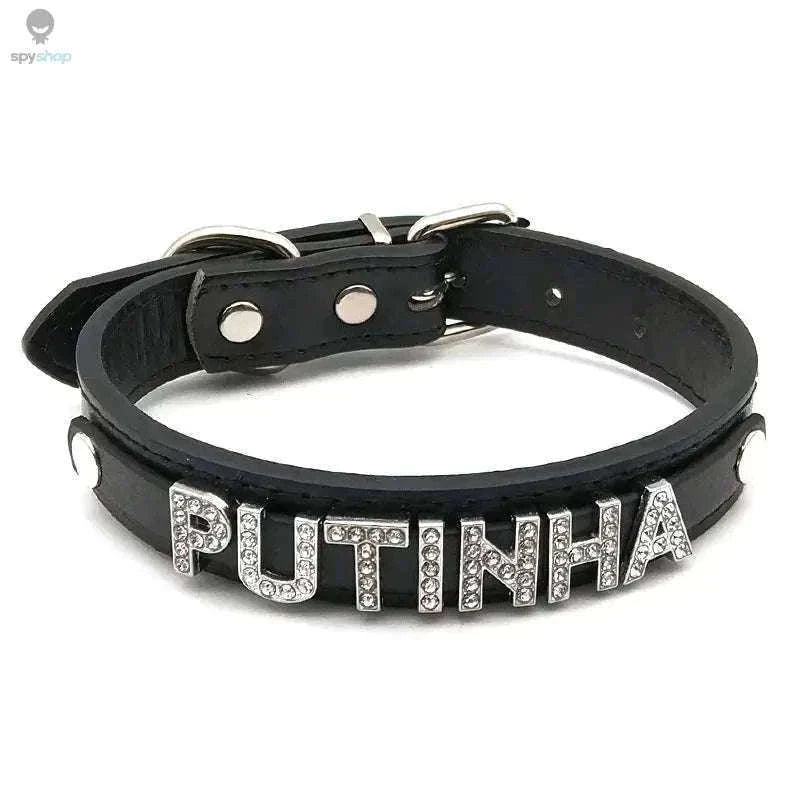 Sexy Rhinestone Letter Choker with Custom Sparkle-Small (27cm-35cm) / GOOD GIRL
