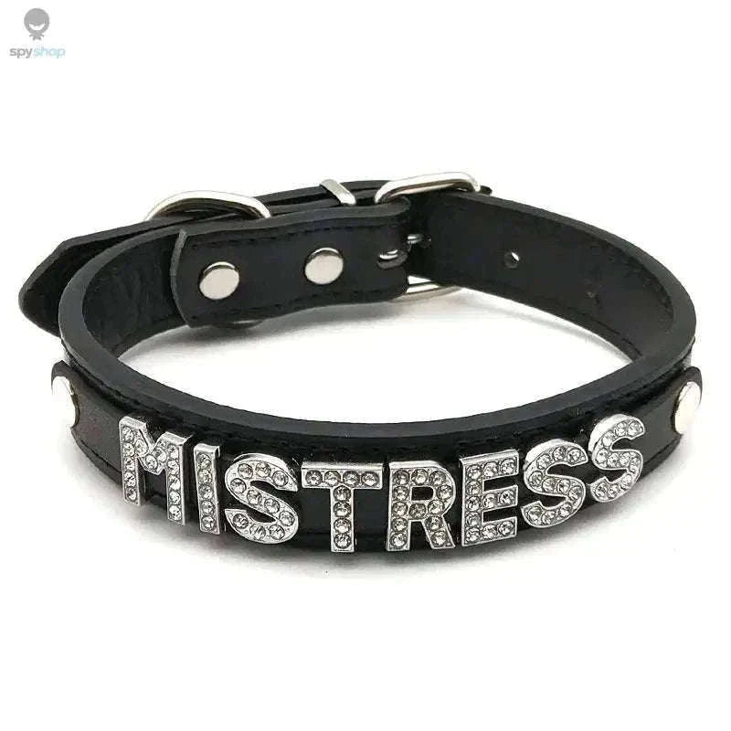 Sexy Rhinestone Letter Choker with Custom Sparkle-Small (27cm-35cm) / GOOD GIRL