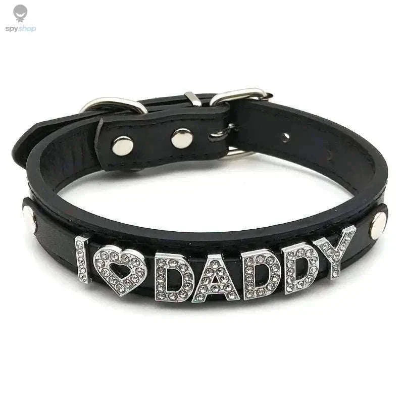Sexy Rhinestone Letter Choker with Custom Sparkle-Small (27cm-35cm) / GOOD GIRL