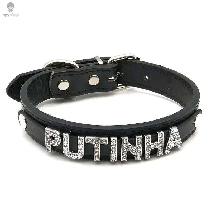 Sexy Rhinestone Letter Choker with Custom Sparkle-Small (27cm-35cm) / GOOD GIRL
