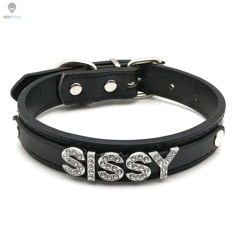 Sexy Rhinestone Letter Choker with Custom Sparkle-Small (27cm-35cm) / GOOD GIRL