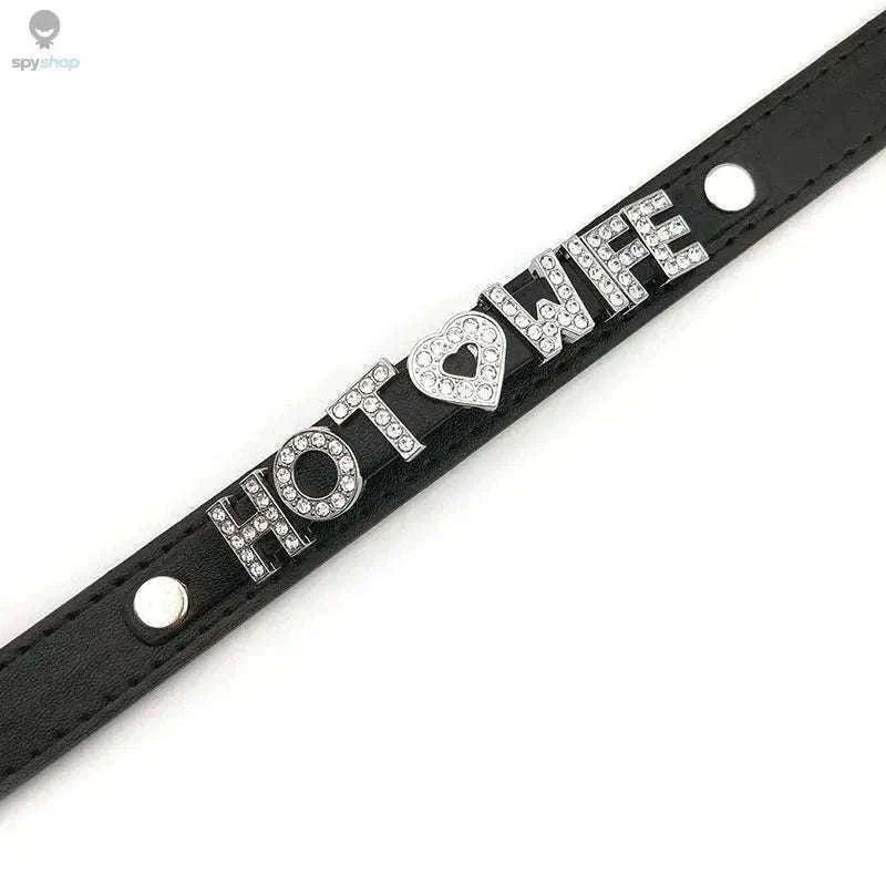 Sexy Rhinestone Letter Choker with Custom Sparkle-Small (27cm-35cm) / GOOD GIRL