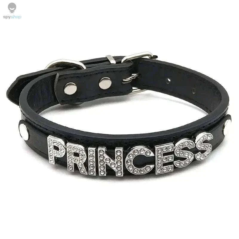 Sexy Rhinestone Letter Choker with Custom Sparkle-Small (27cm-35cm) / GOOD GIRL