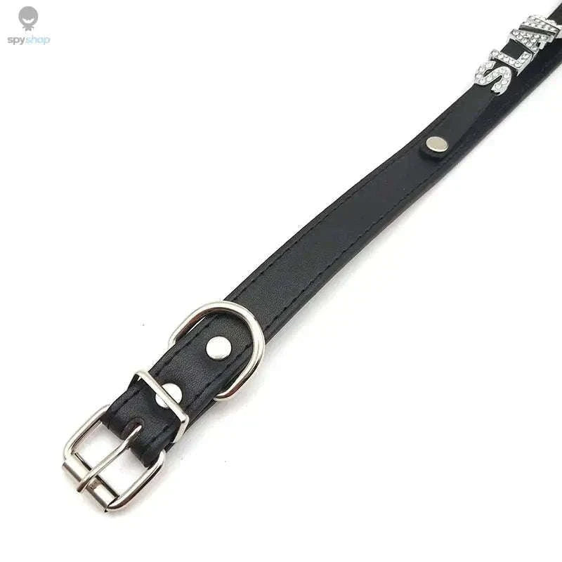 Sexy Rhinestone Letter Choker with Custom Sparkle-Small (27cm-35cm) / GOOD GIRL