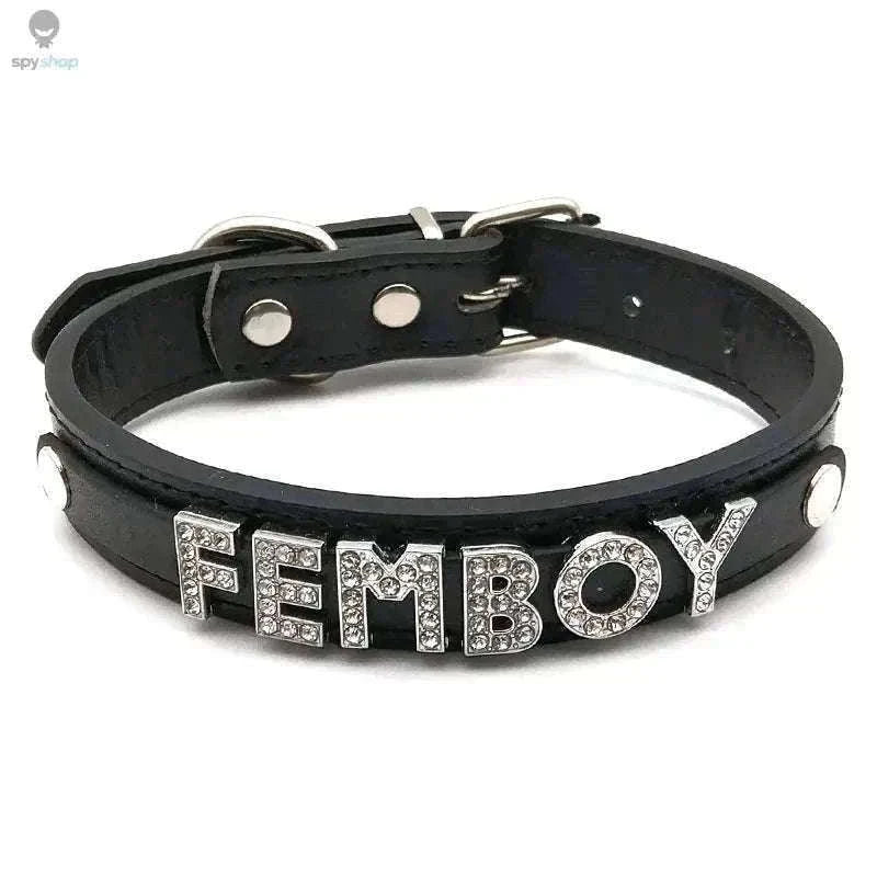 Sexy Rhinestone Letter Choker with Custom Sparkle-Small (27cm-35cm) / GOOD GIRL