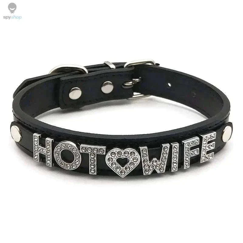 Sexy Rhinestone Letter Choker with Custom Sparkle-Small (27cm-35cm) / GOOD GIRL