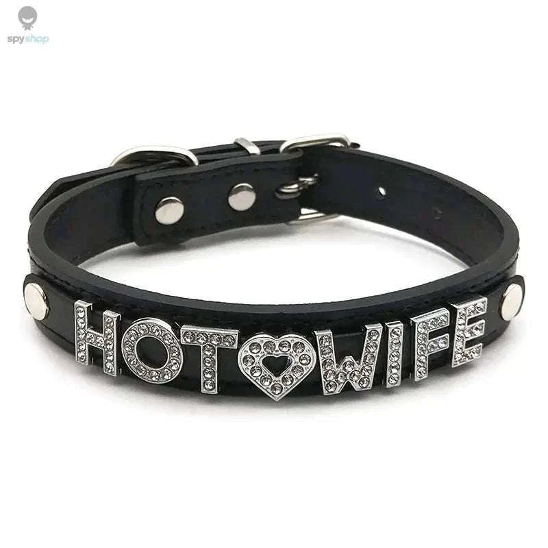 Sexy Rhinestone Letter Choker with Custom Sparkle-Small (27cm-35cm) / GOOD GIRL