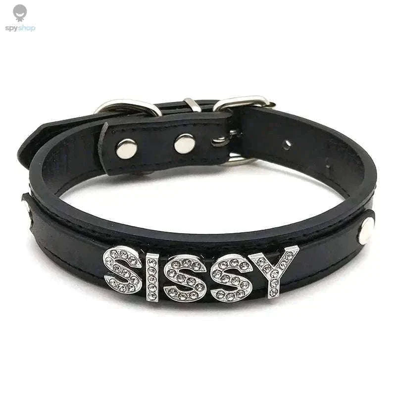 Sexy Rhinestone Letter Choker with Custom Sparkle-Small (27cm-35cm) / GOOD GIRL