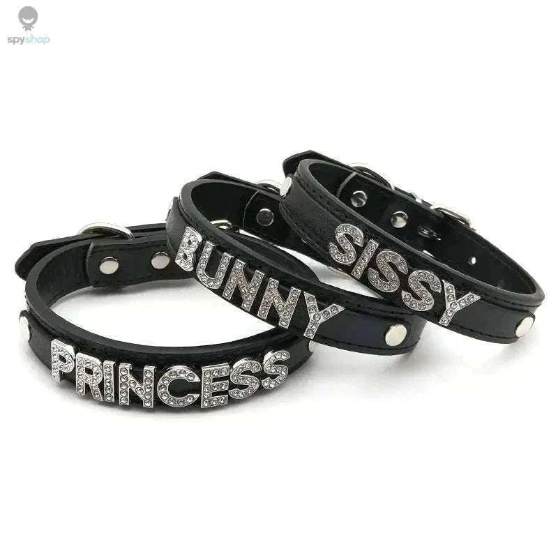 Sexy Rhinestone Letter Choker with Custom Sparkle-Small (27cm-35cm) / GOOD GIRL