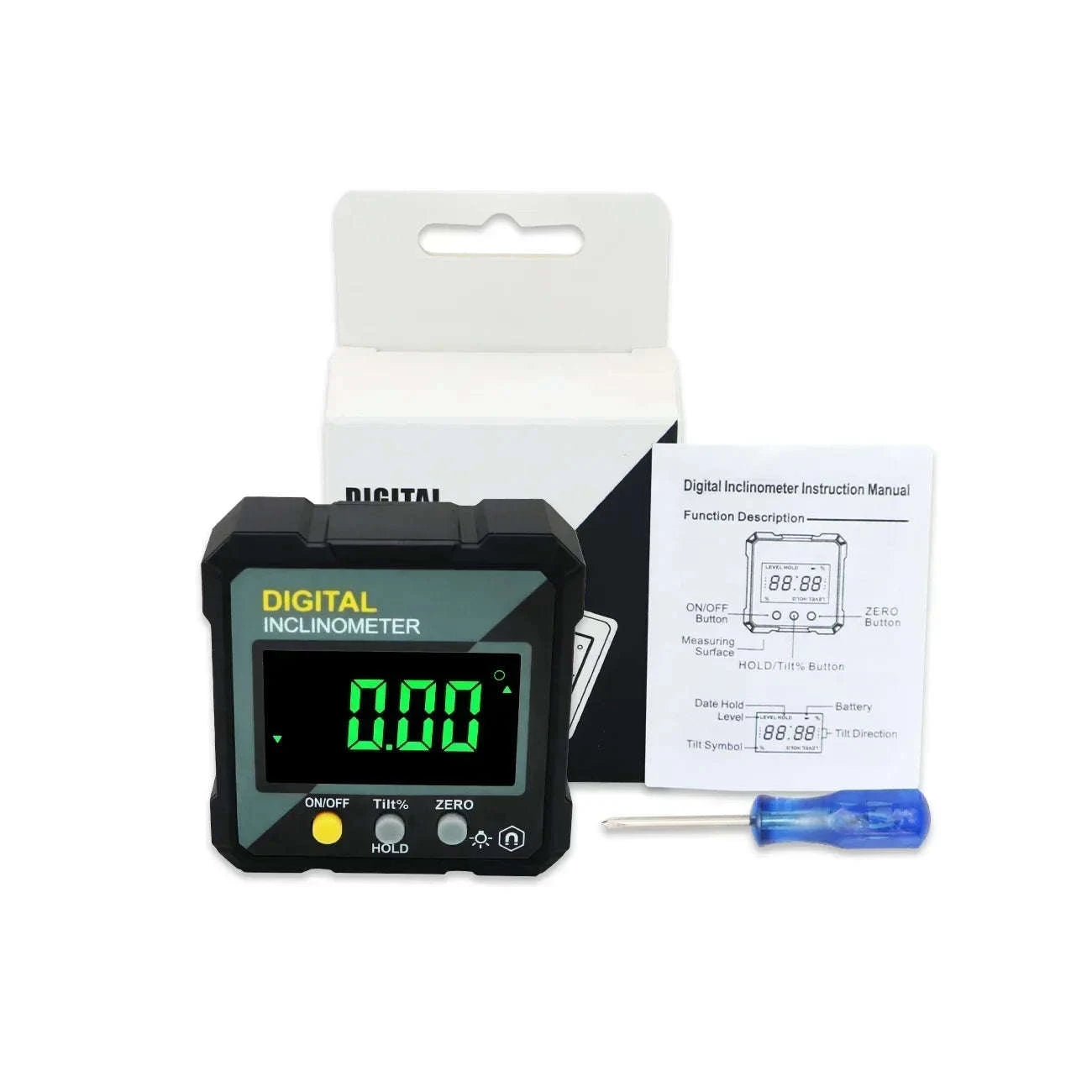 SHANHR Digital Level Box and Angle Finder (Magnetic Base & LCD Display) for Woodworking and Accurate Table/Miter Saw-SHAHE-5315-90C / United States