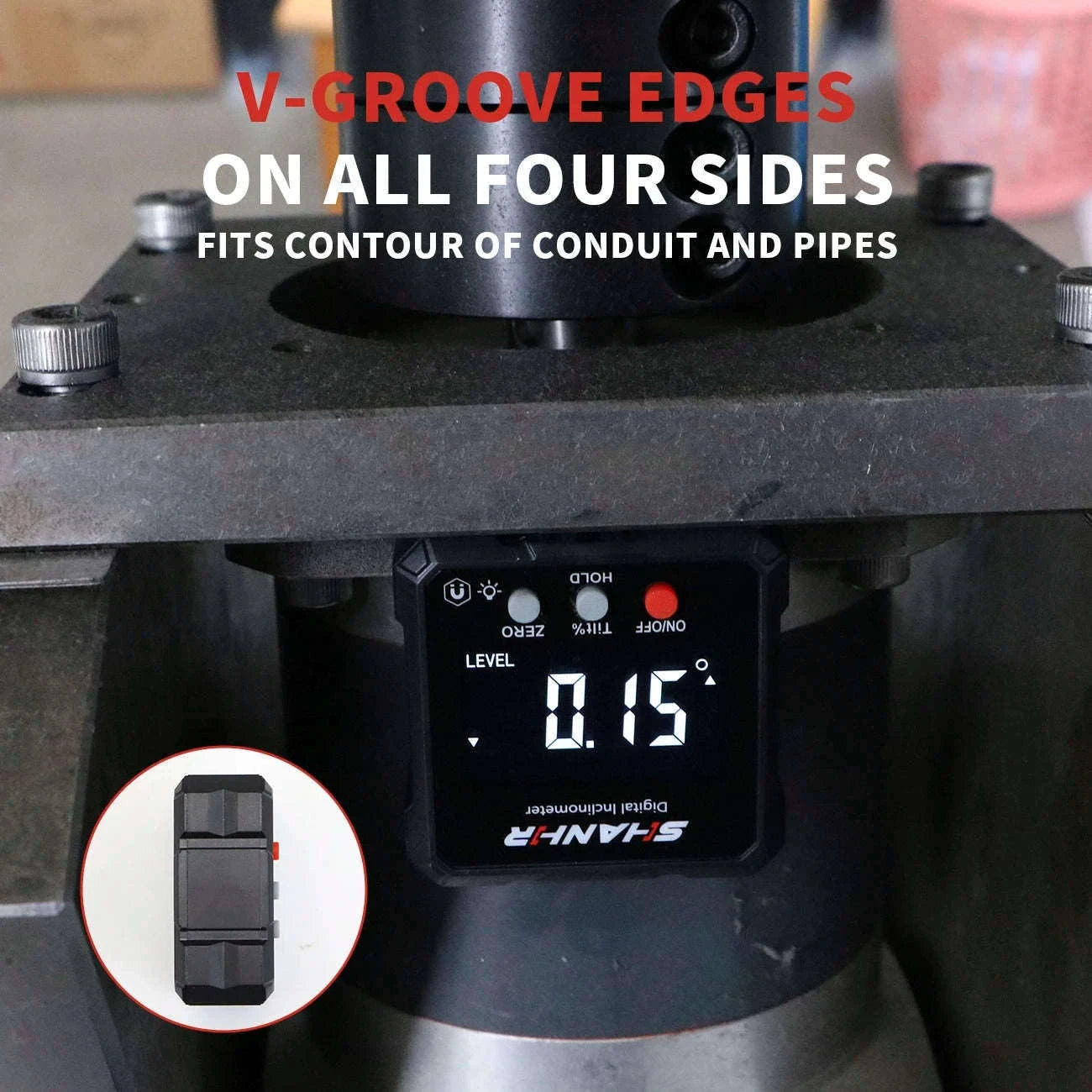 SHANHR Digital Level Box and Angle Finder (Magnetic Base & LCD Display) for Woodworking and Accurate Table/Miter Saw-SHAHE-5315-90C / United States