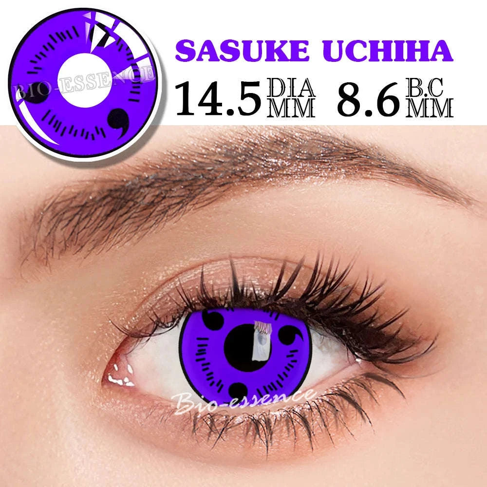 Sharingan Contact Lenses for Cosplay and Anime Style-Uchiha Sasuke / 0