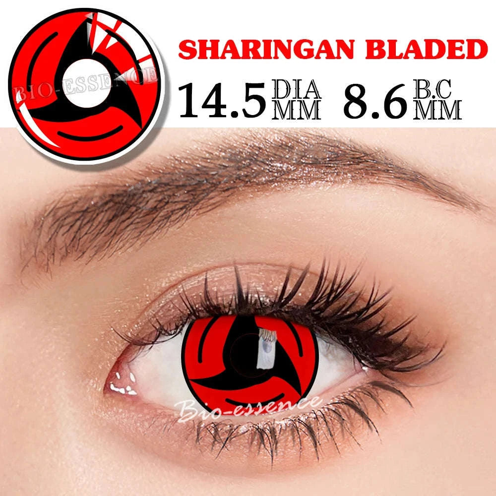 Sharingan Contact Lenses for Cosplay and Anime Style-Uchiha Sasuke / 0