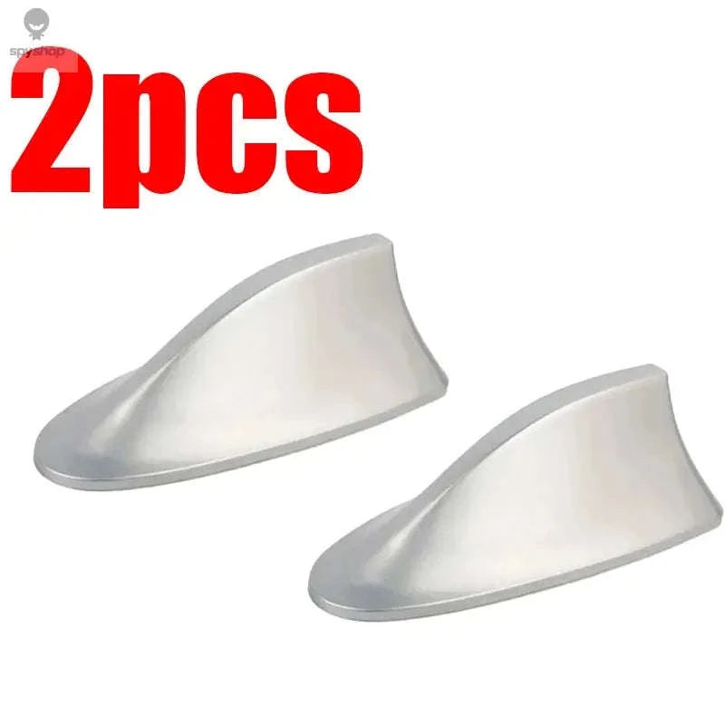 Shark Fin Car Antenna FM/AM Signal Booster-Brown 2pcs