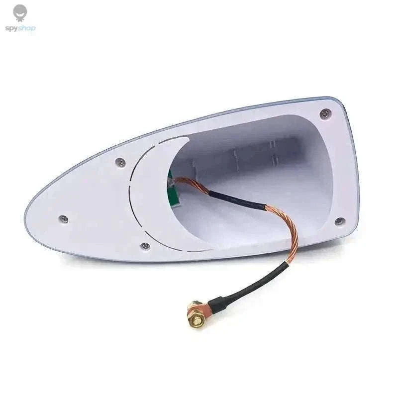 Shark Fin Car Antenna FM/AM Signal Booster Upgrade-Brown 2pcs