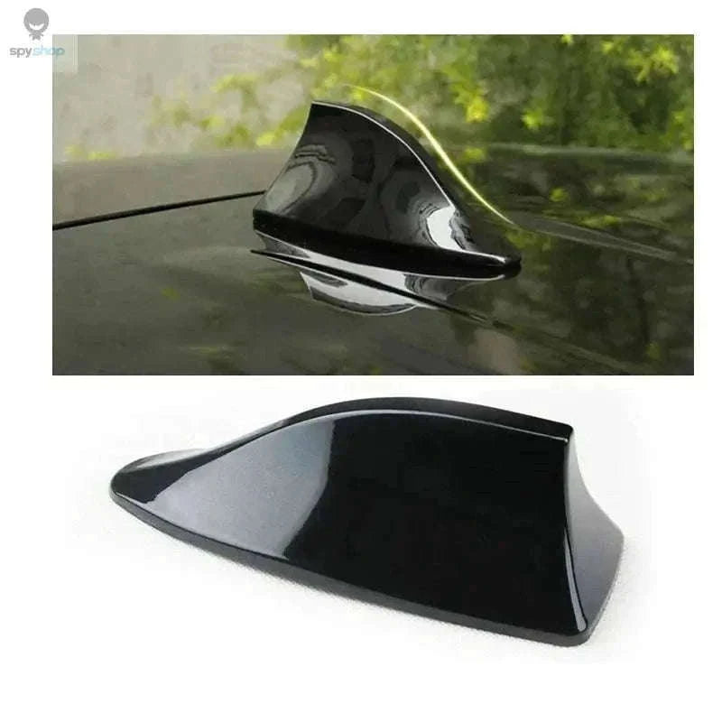 Shark Fin Car Antenna FM/AM Signal Booster Upgrade-Brown 2pcs