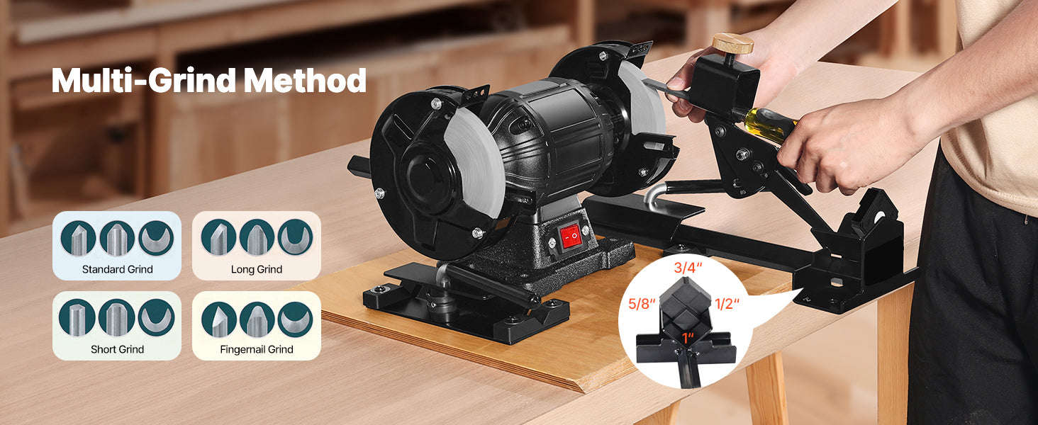 Sharpening System for 6 and 8 Inch Bench Grinders-14pcs / United States