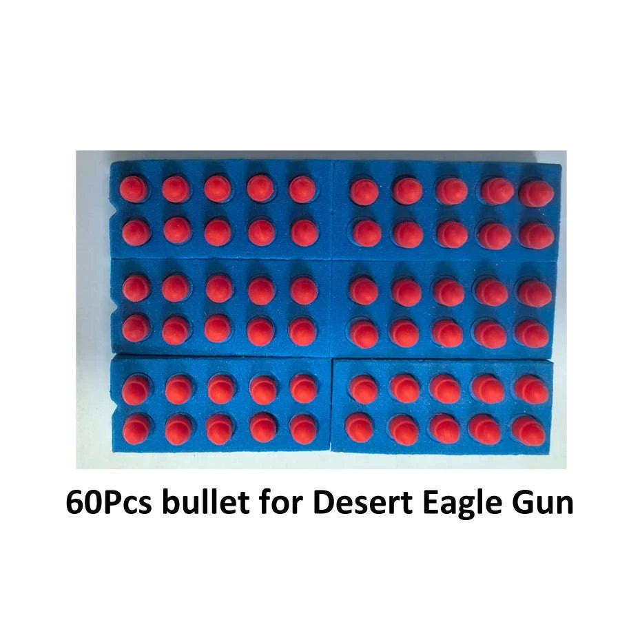Shell Ejection Toy Pistol with Soft Foam Bullets for Outdoor Play-Gold-A / China Mainland