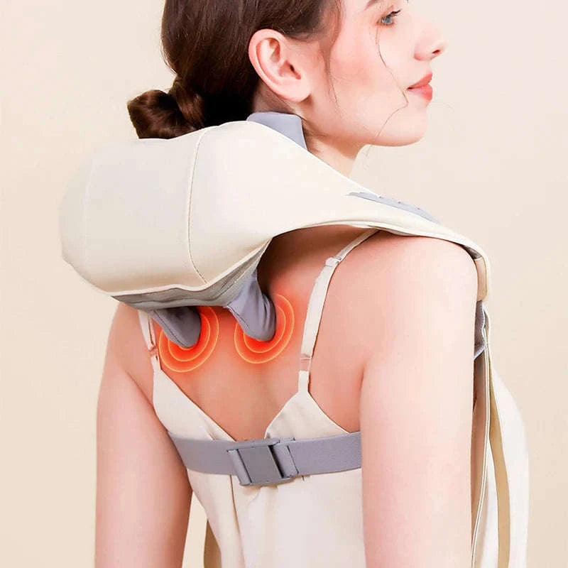 Shiatsu Neck and Shoulder Massager with LED Heat-GEN2-26W-GREY / China Mainland