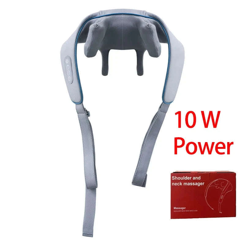 Shiatsu Neck and Shoulder Massager with LED Heat-GEN2-26W-GREY / China Mainland