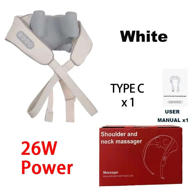 Shiatsu Neck and Shoulder Massager with LED Heat-GEN2-26W-GREY / China Mainland