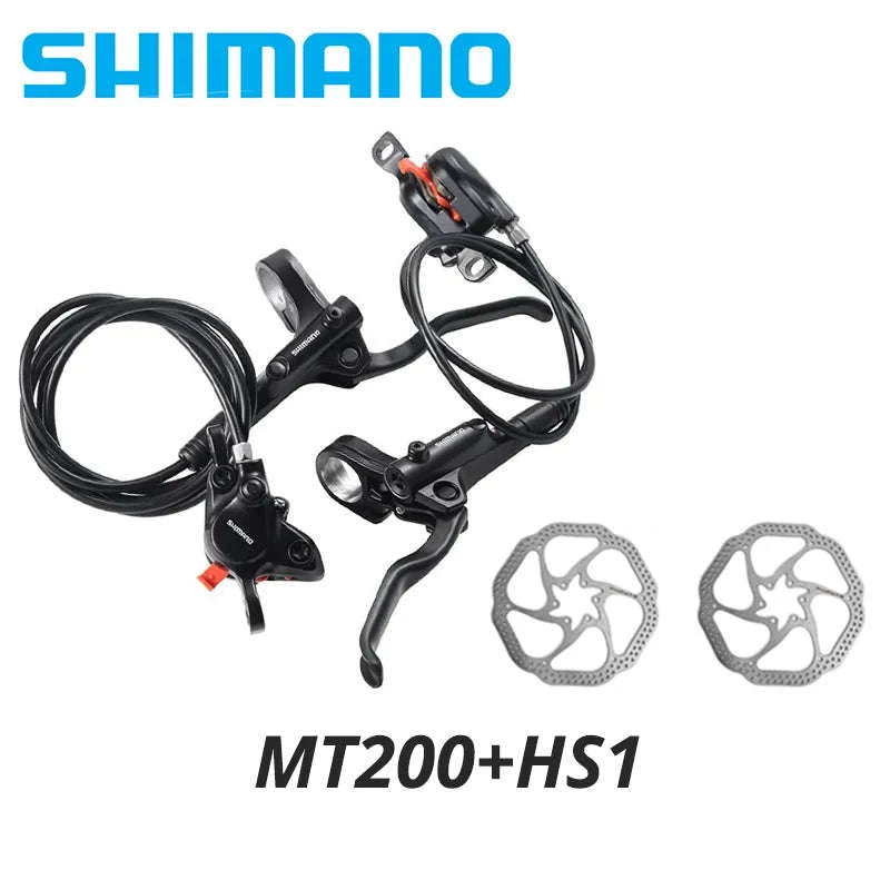 Shimano MT200 Hydraulic Disc Brake Set for MTB Riders-MT200 with G3 2pcs