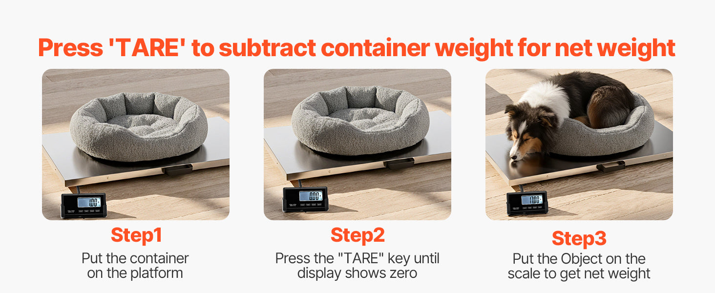 660 lb Digital Shipping Scale with LCD Display & AC/DC Power