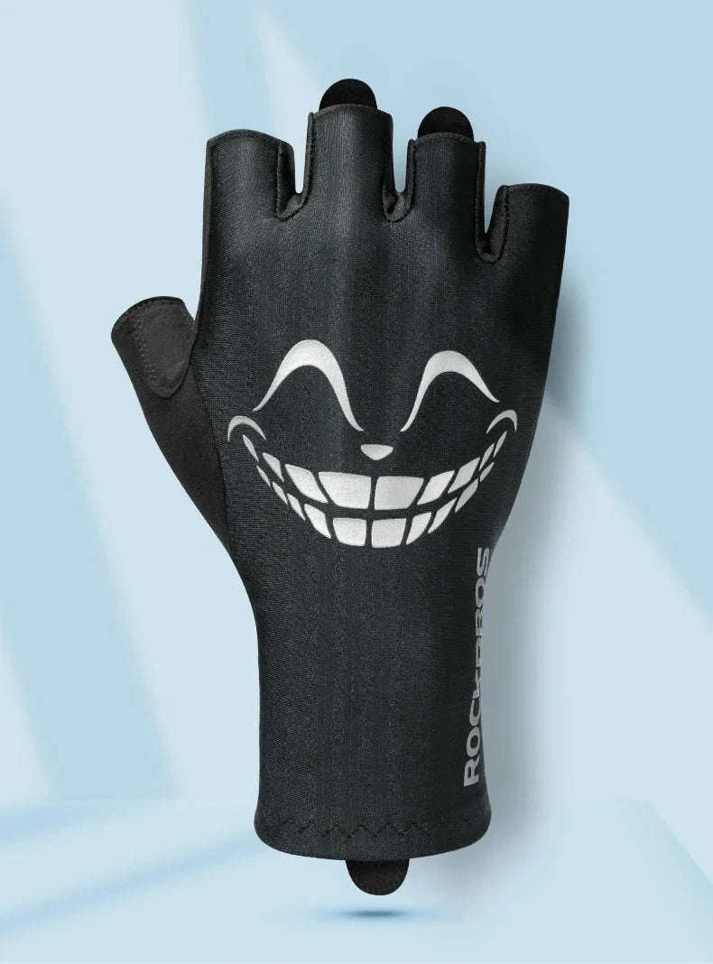 Shock-Absorbing Half Finger Cycling Gloves Breathable Grip-16220004-G / XL