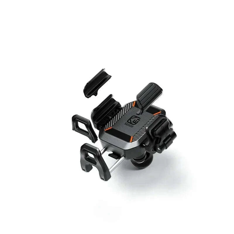 Shockproof Motorcycle Phone Holder with Fast Charging-Mirror Charger