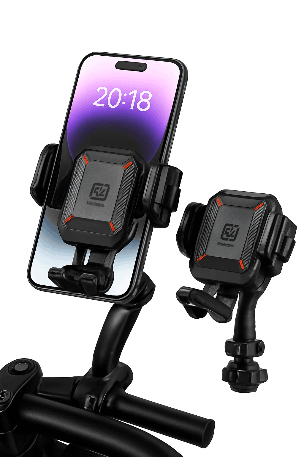 Shockproof Motorcycle Phone Holder with Fast Charging-Mirror Charger
