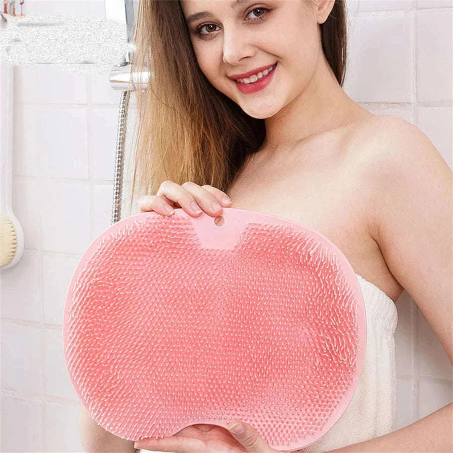 Shower Foot Scrubber Mat for Hands-Free Exfoliating Clean-1PCS-Blue