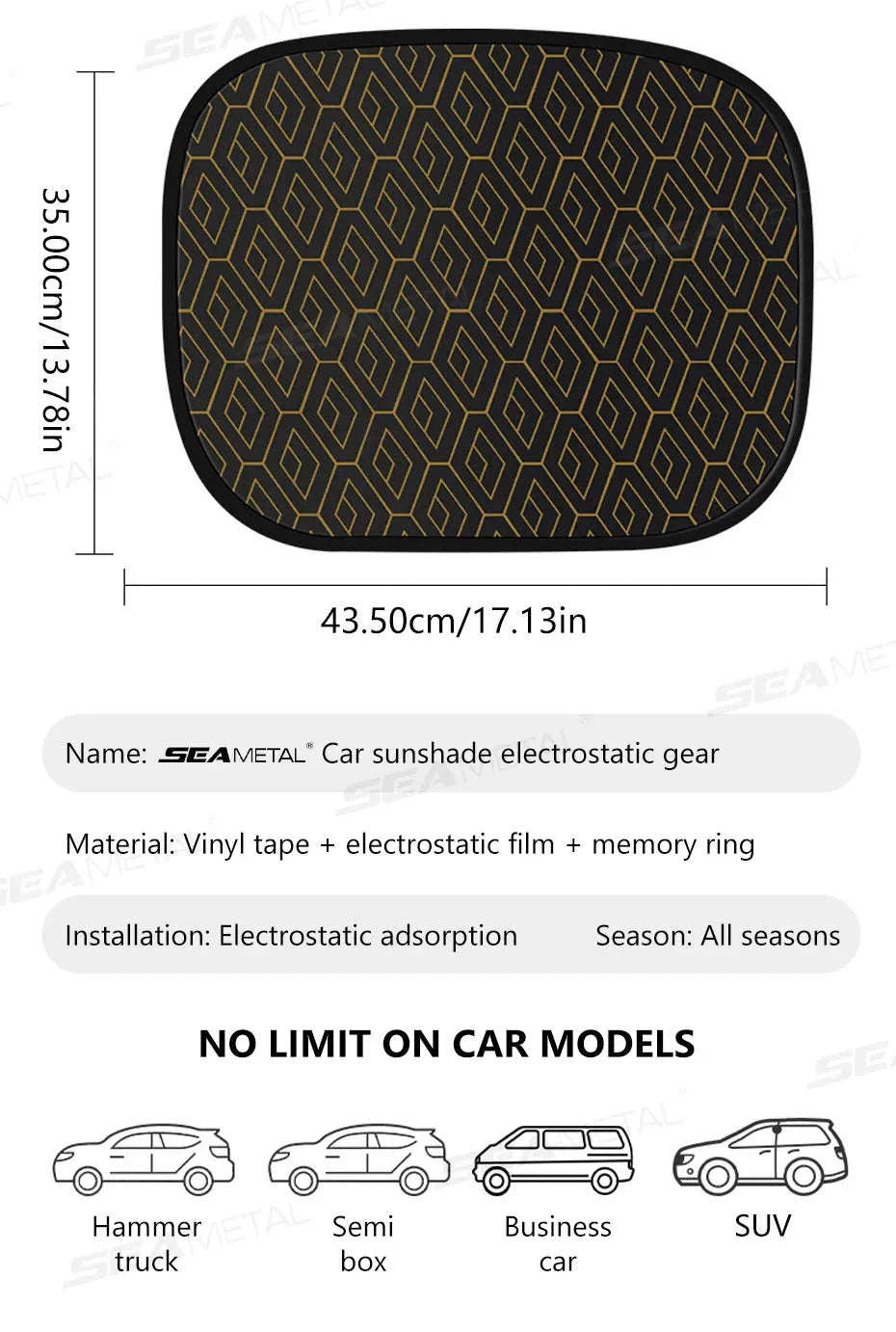 Side Window Sun Shade for Car-Front-Rear 4pcs