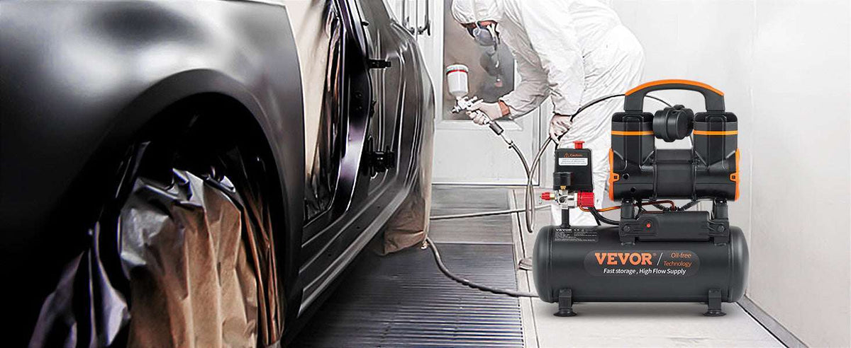 Silent Oil-Free Air Compressor for Tire Inflation & Tools 900W–1800W-8L 900W / CZECH REPUBLIC