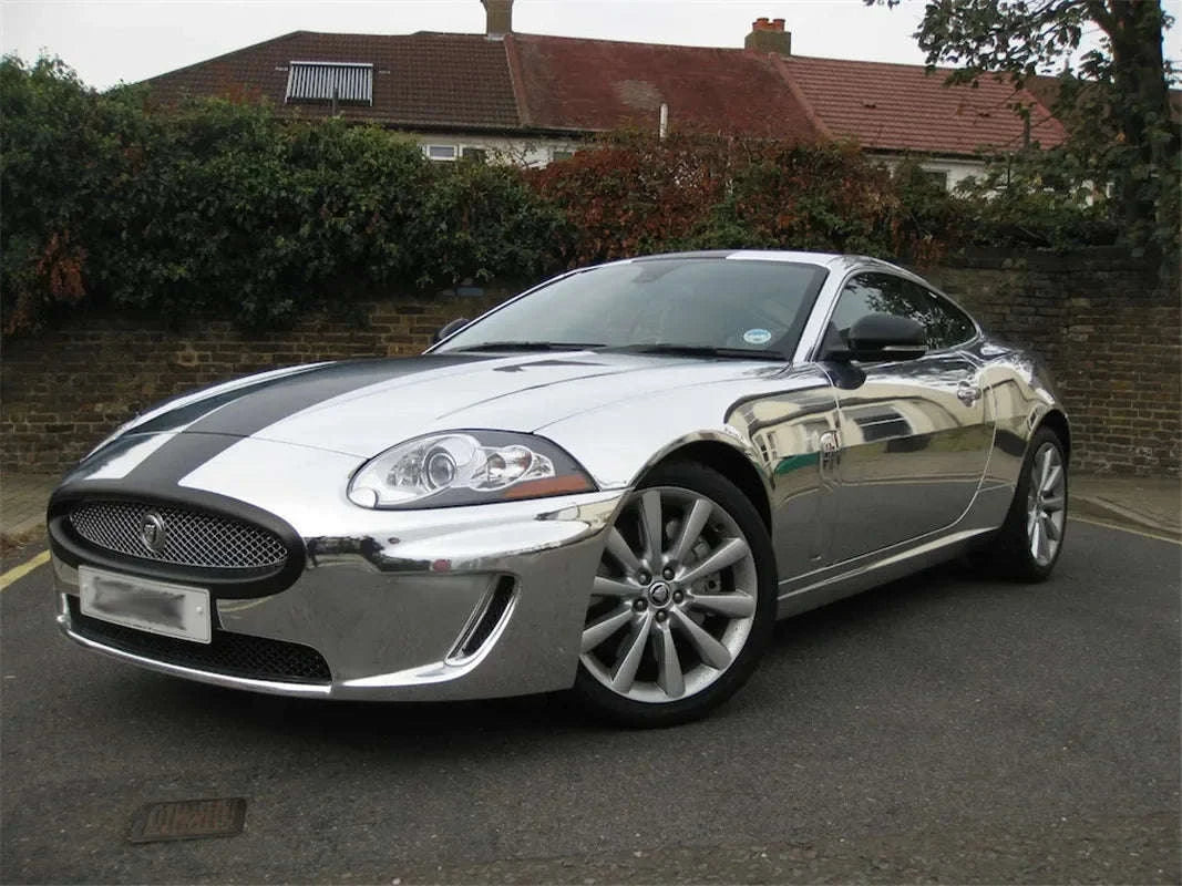 Silver Chrome Vinyl Wrap for Vehicles, Motorcycles and Bicycles-20X152 CM / China Mainland